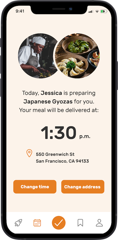 iPhone app delivery
screen